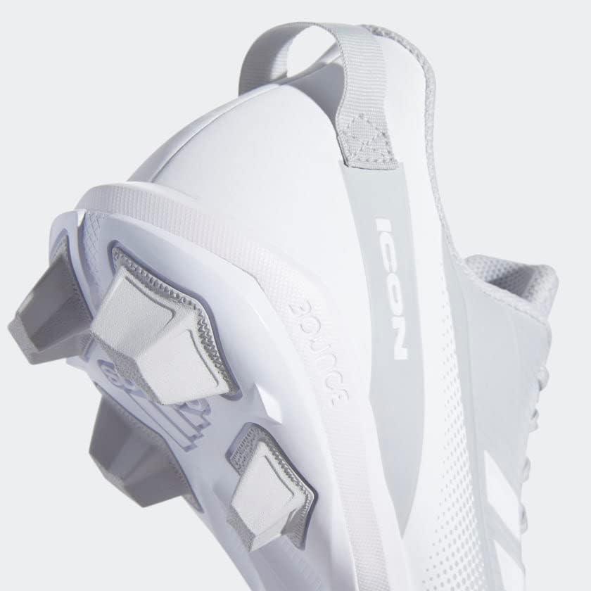 image:imageadidas Mens Icon 7 MD Baseball ShoesTeam Light GreyWhiteSilver Metallic