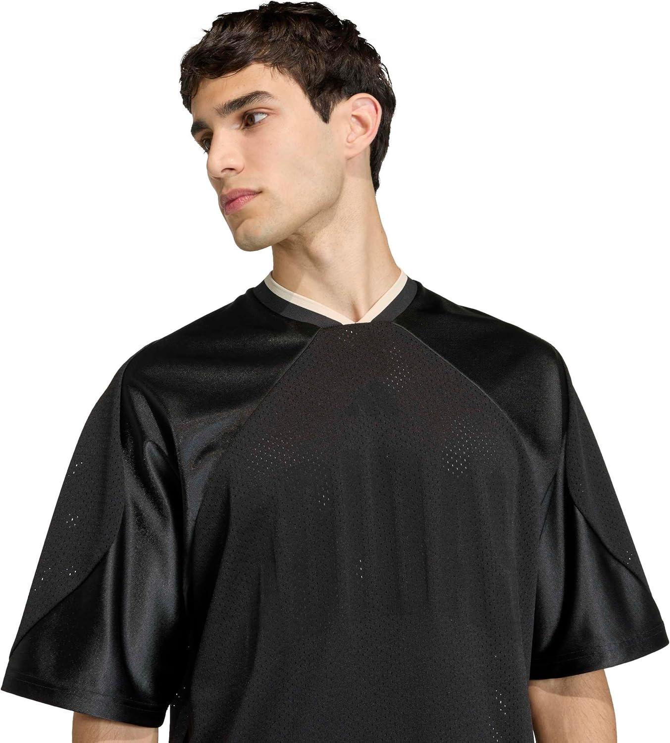 image:imageadidas Mens Men Stadium Seasonal Mesh TShirtBlackOff White