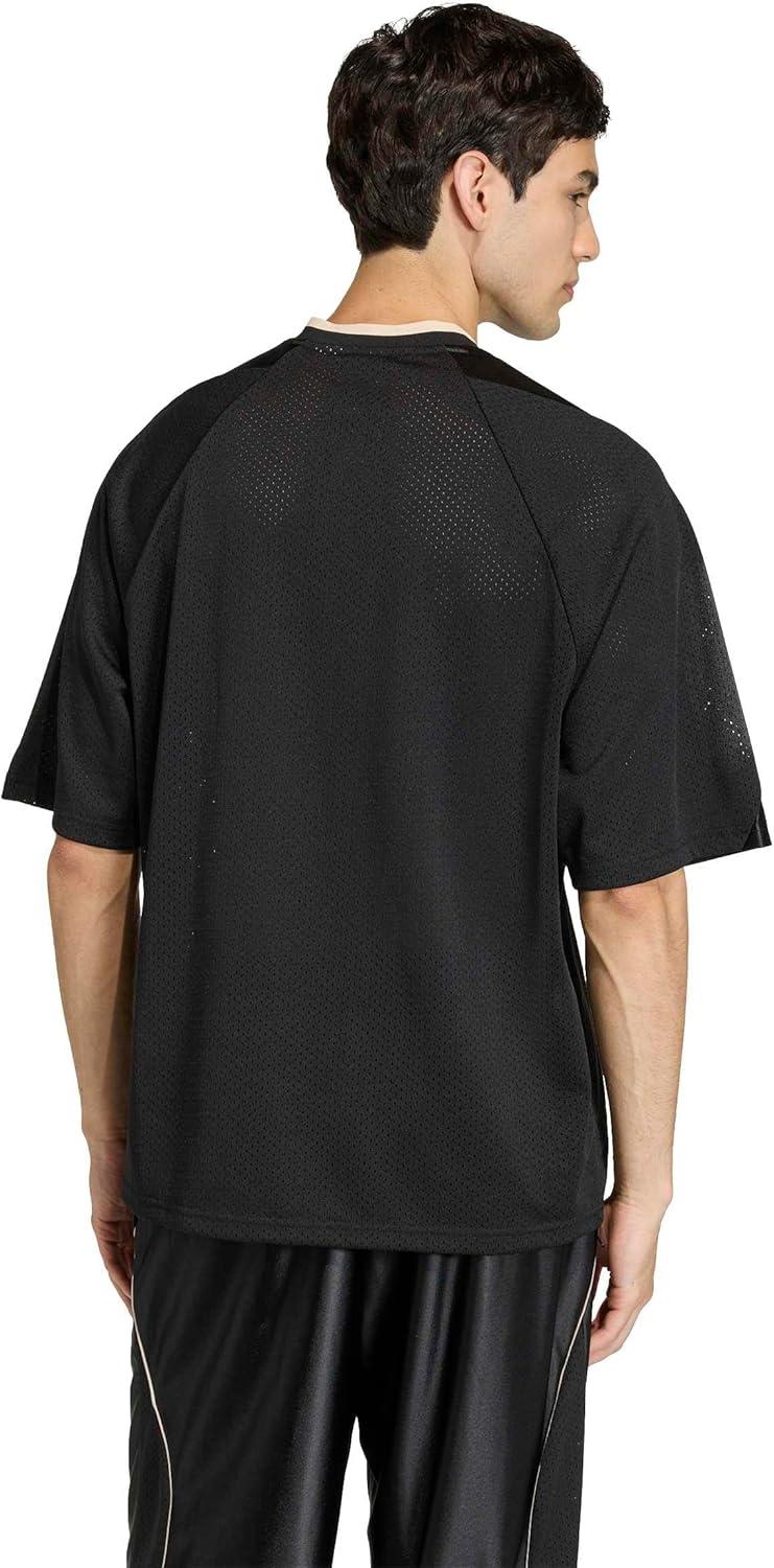 image:imageadidas Mens Men Stadium Seasonal Mesh TShirtBlackOff White