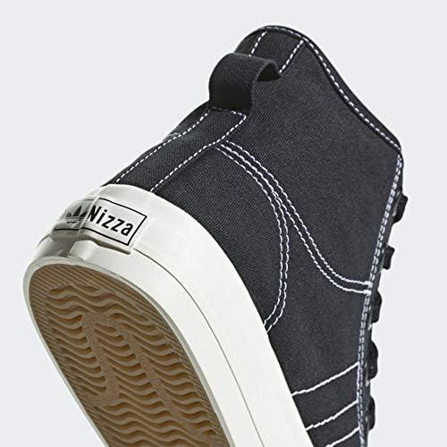 image:imageadidas Originals Mens Nizza Hi RF SneakersBlackWhiteOff White