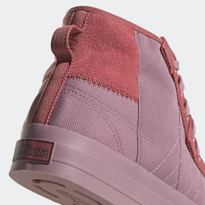 image:imageadidas Originals Mens Nizza Hi RF SneakersMagic MauveMagic MauveWonder Red