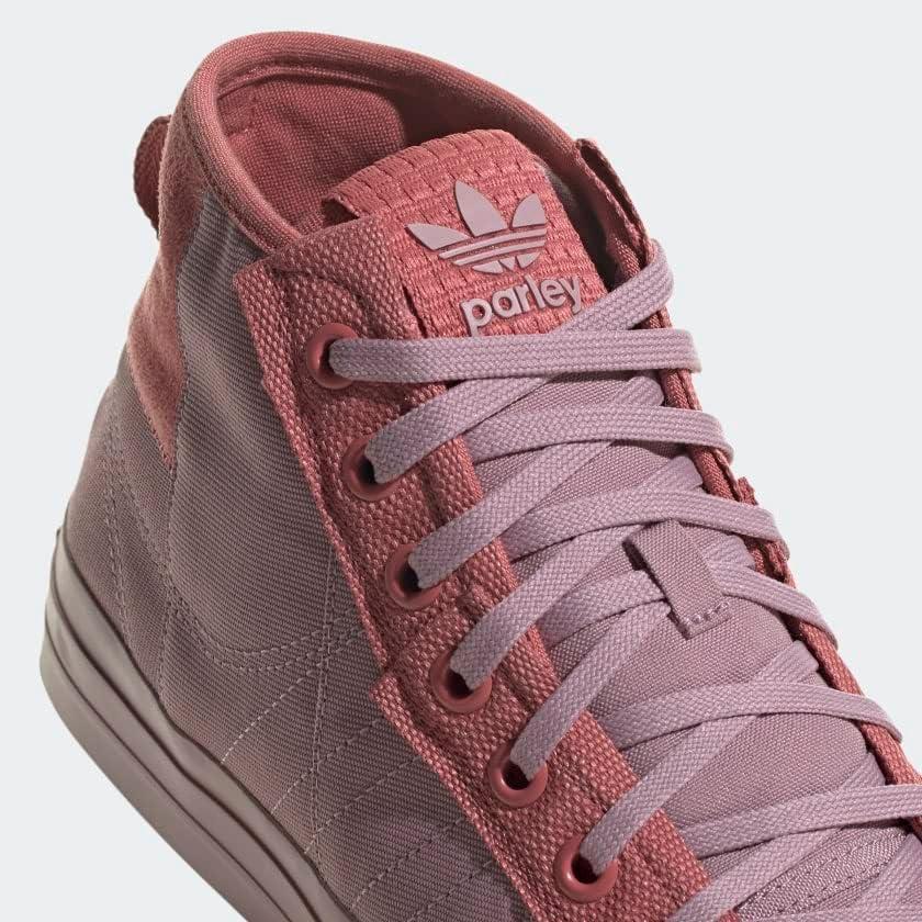 image:imageadidas Originals Mens Nizza Hi RF SneakersMagic MauveMagic MauveWonder Red