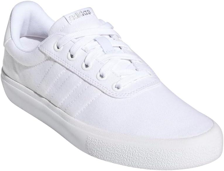 image:imageadidas Womens Vulc Raid3r Skateboarding ShoesWhiteWhiteSilver Metallic