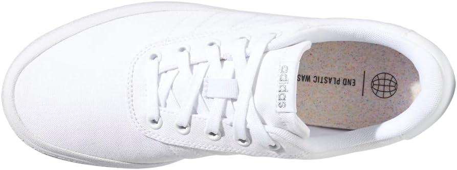image:imageadidas Womens Vulc Raid3r Skateboarding ShoesWhiteWhiteSilver Metallic