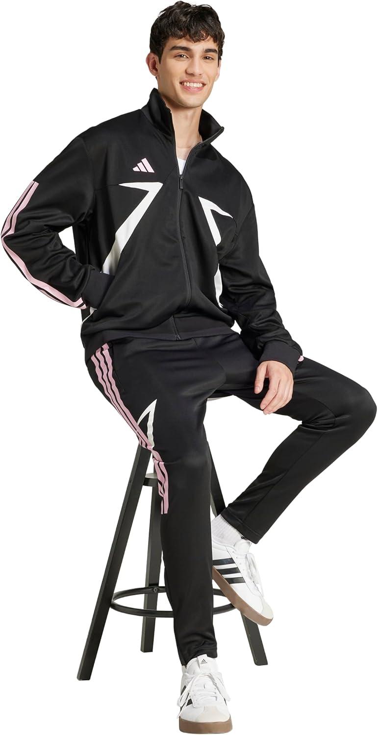 image:imageadidas mens House of Tiro Nations Pack Track TopBlackWhiteTrue Pink