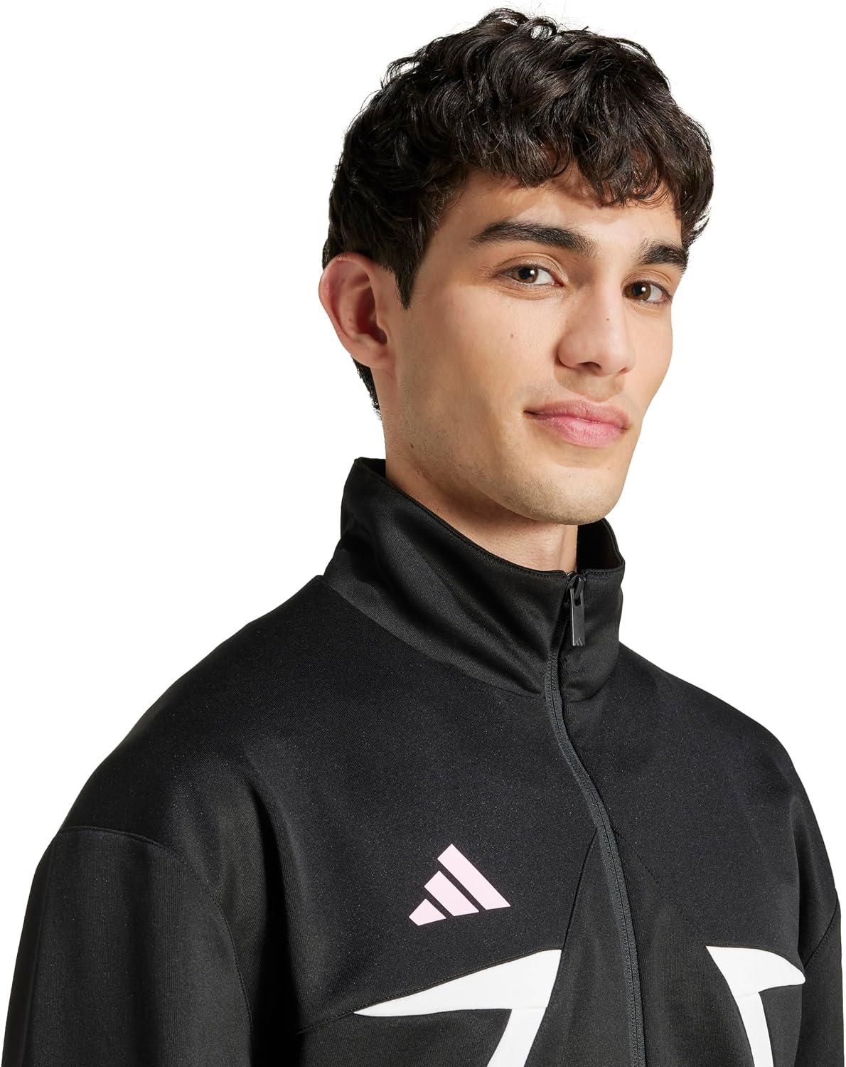 image:imageadidas mens House of Tiro Nations Pack Track TopBlackWhiteTrue Pink