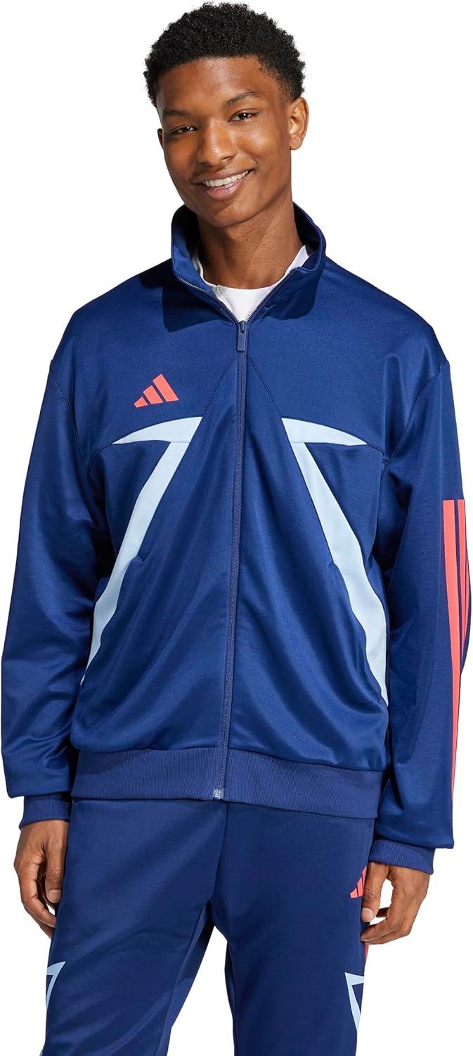 image:imageadidas mens House of Tiro Nations Pack Track TopDark BlueBlueSemi Lucid Red