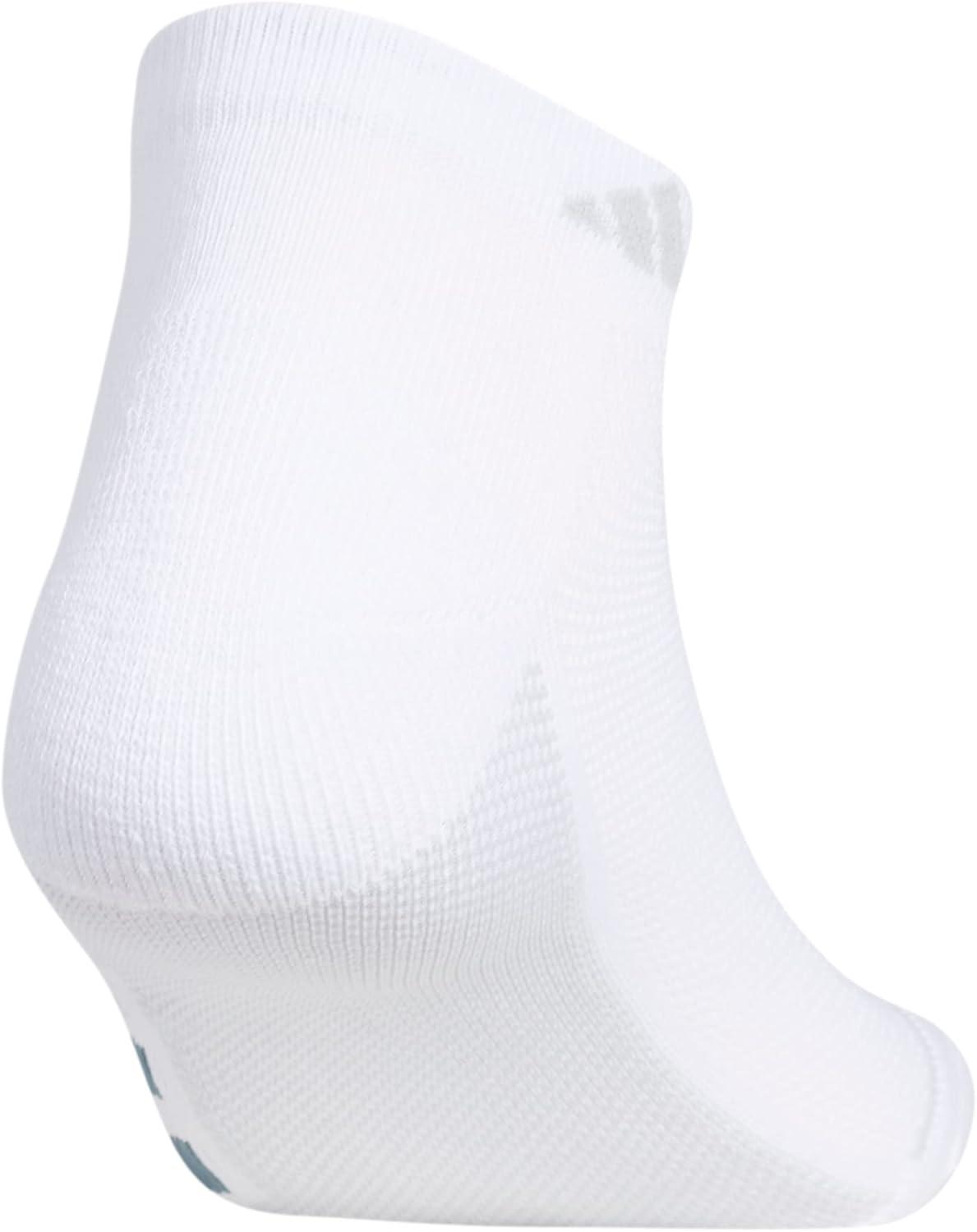 image:imageadidas mens Superlite Low Cut Ankle Socks 3 Pairs Striped LightweightWhiteClear Onix GreyClear Grey