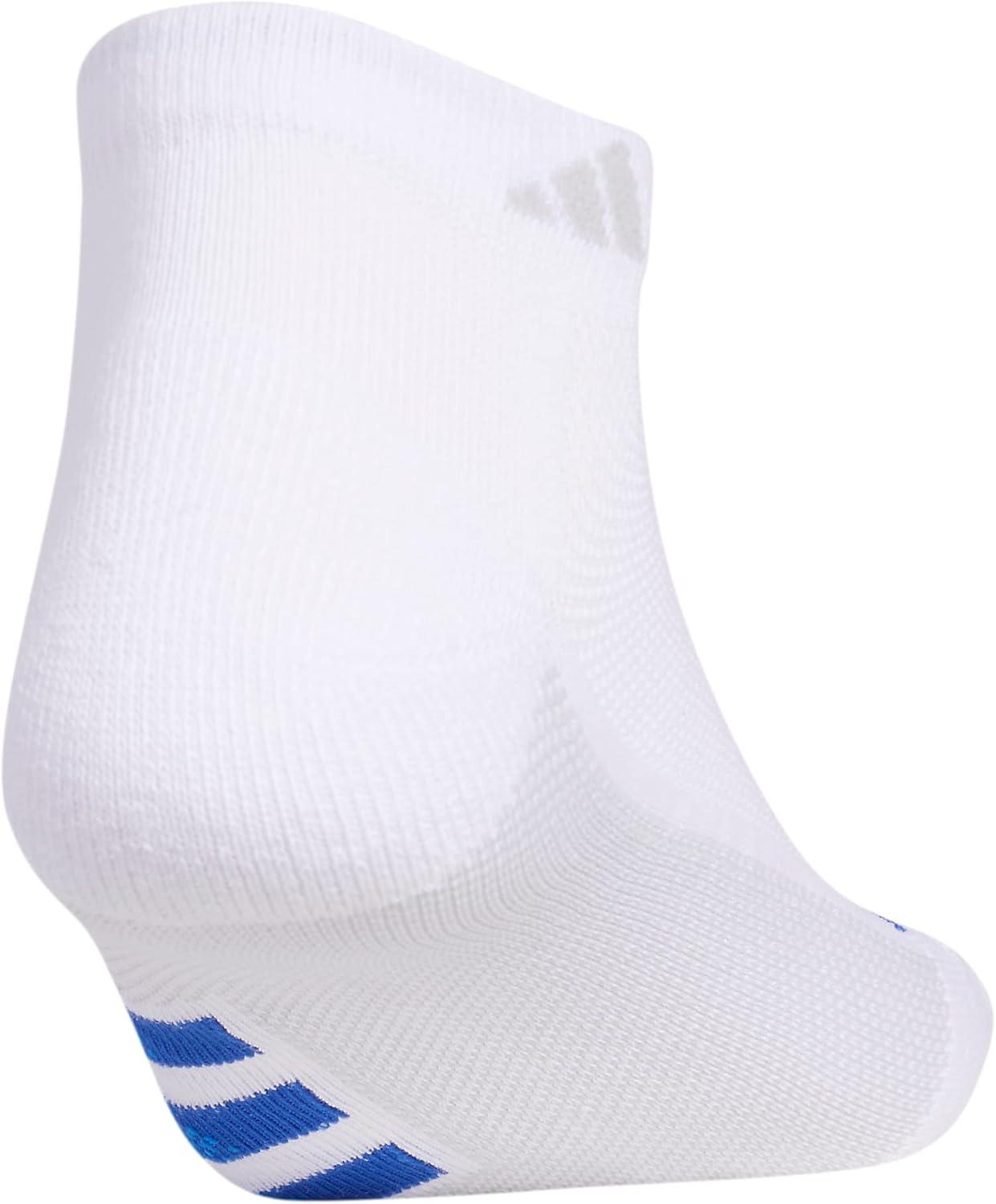 image:imageadidas mens Superlite Low Cut Ankle Socks 3 Pairs Striped LightweightWhiteTeam Royal BlueGlory Blue