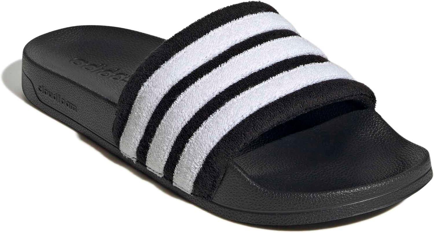 image:imageadidas unisexadult Adilette NoshowerBlackWhiteWhite
