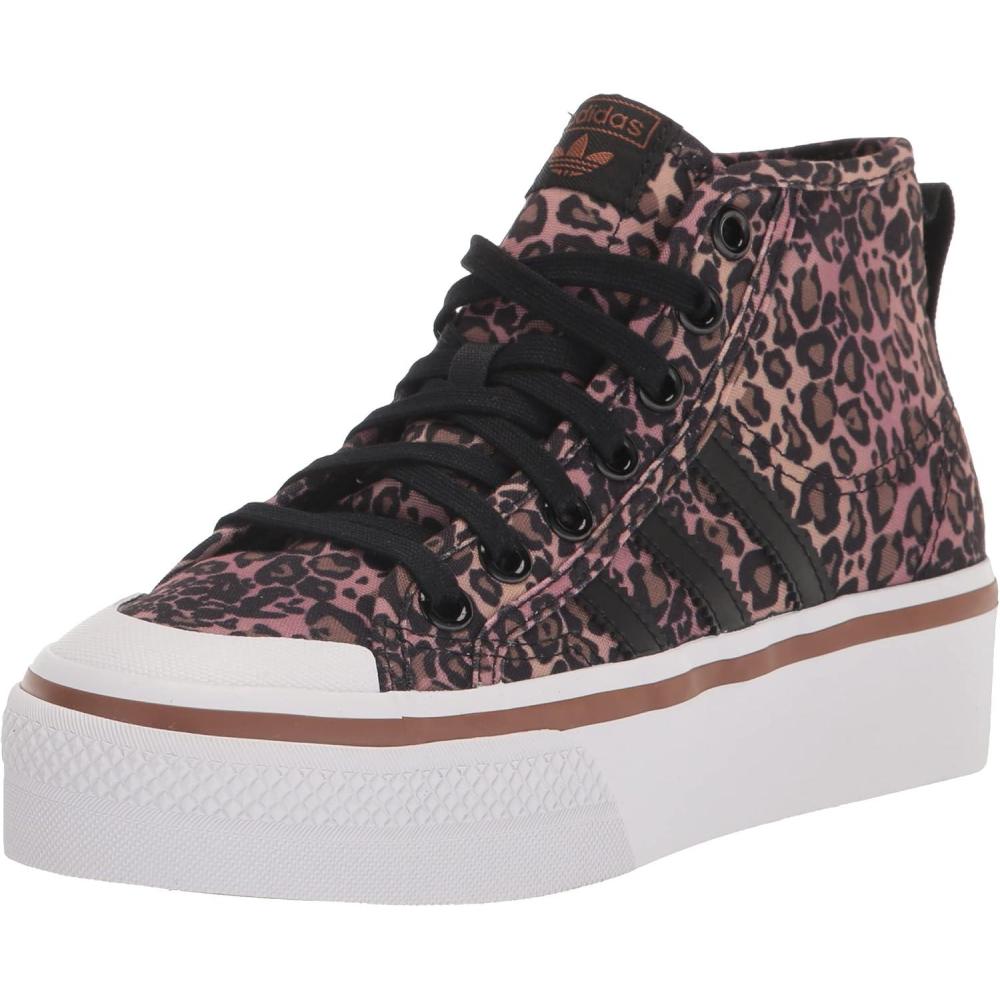 image:imageAdidas Originals Womens Nizza Platform MidBlackWhiteWild Brown