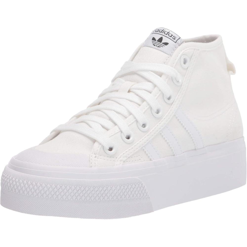 image:imageAdidas Originals Womens Nizza Platform MidWhiteWhiteWhite