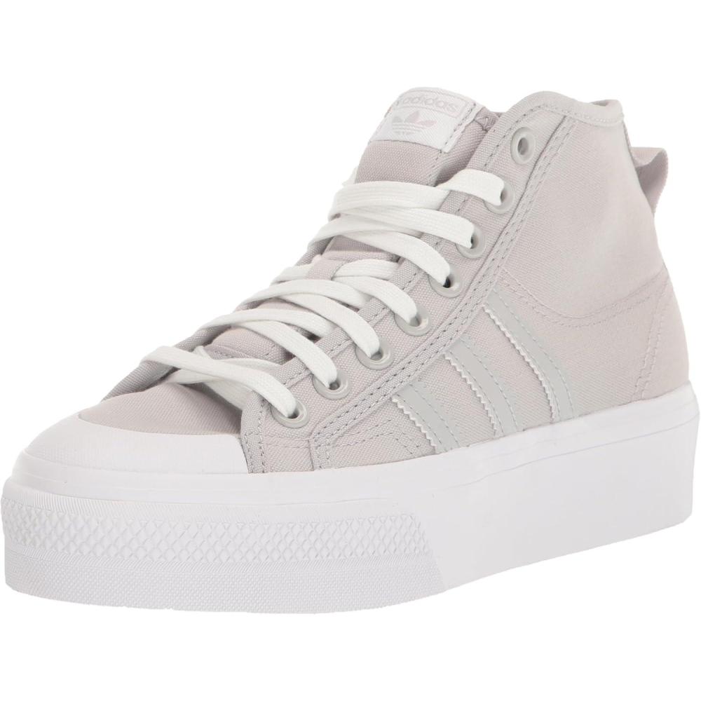 image:imageAdidas UnisexChild Nizza Platform MidSneakerGreyGreyWhite