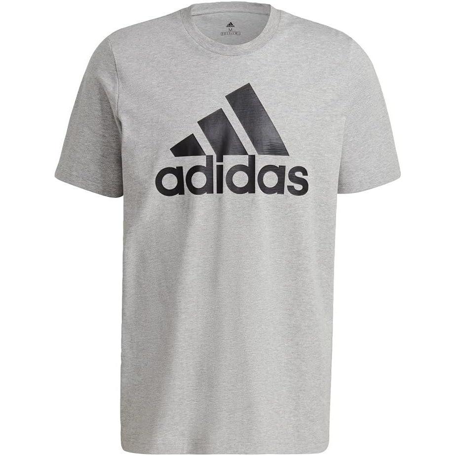 image:imageadidas Badge of Sport Tee MensMedium Grey HeatherBlack