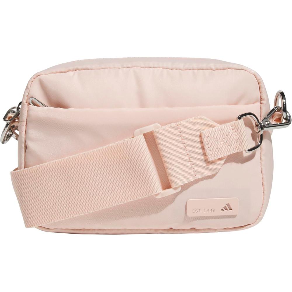 image:imageadidas Luxe Crossbody Premium Shoulder BagBlush PinkSilver Metallic