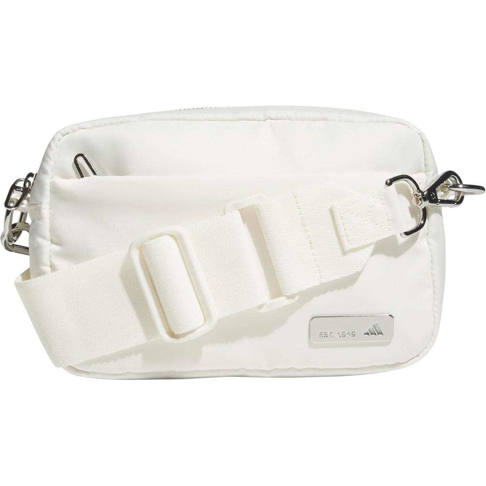image:imageadidas Luxe Crossbody Premium Shoulder BagOff WhiteSilver Metallic