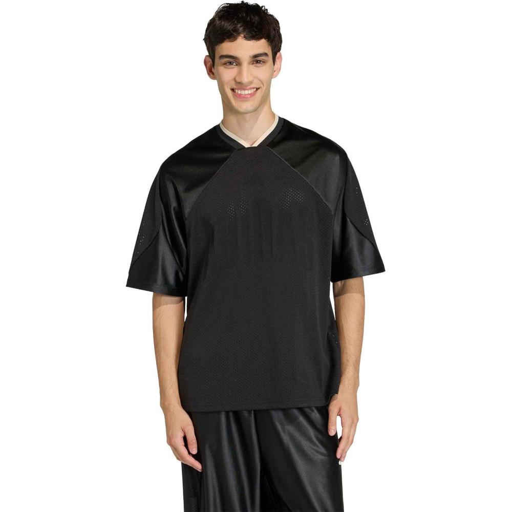 image:imageadidas Mens Men Stadium Seasonal Mesh TShirtBlackOff White