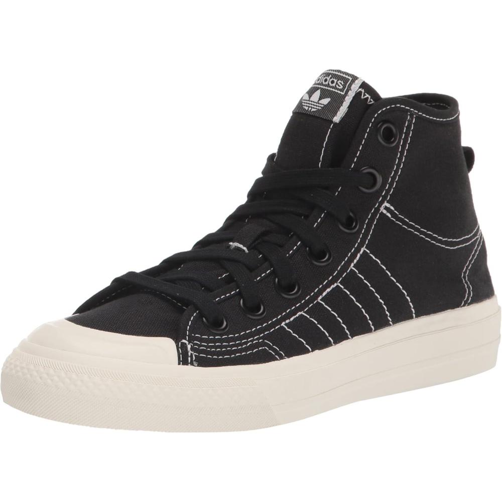 image:imageadidas Originals Mens Nizza Hi RF SneakersBlackWhiteOff White
