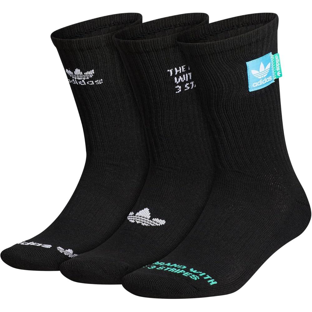 image:imageadidas Originals unisexadult Mens Originals Passport 3pack CrewBlackHires GreenSky Rush Blue