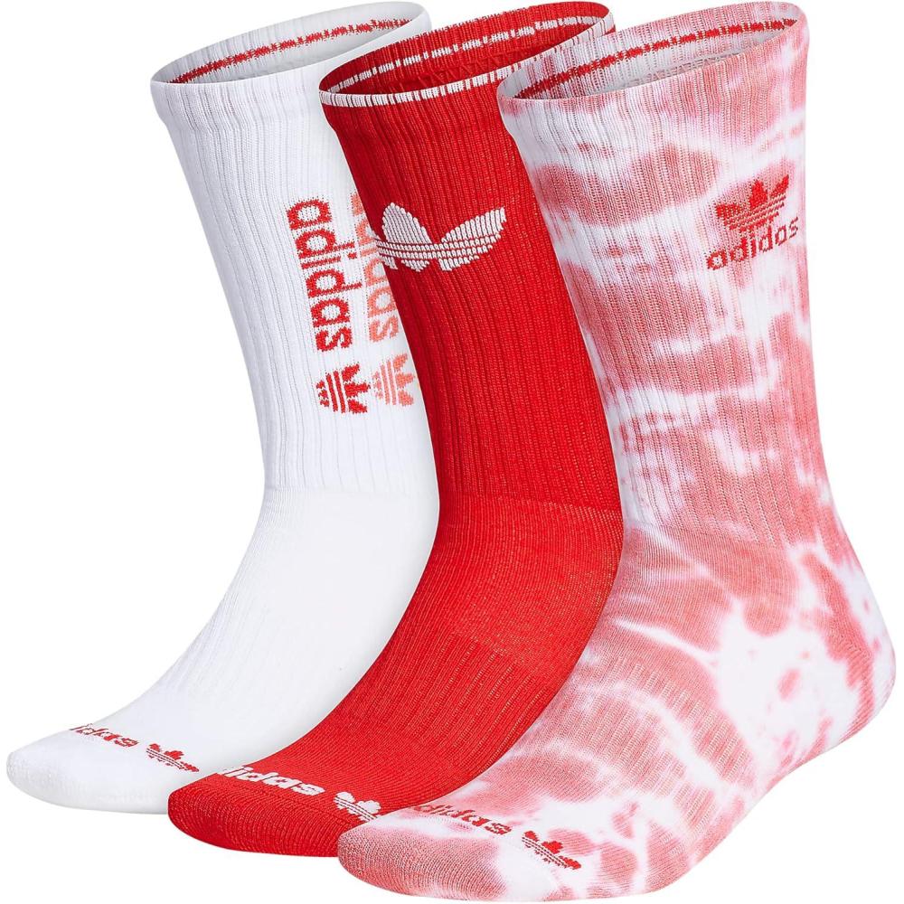 image:imageadidas Originals unisexadult Mens Originals Passport 3pack CrewSemi Turbo PinkWhiteVivid Red