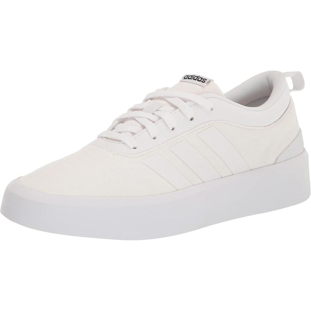 image:imageadidas Womens Vulc Raid3r Skateboarding ShoesWhiteWhiteBlack