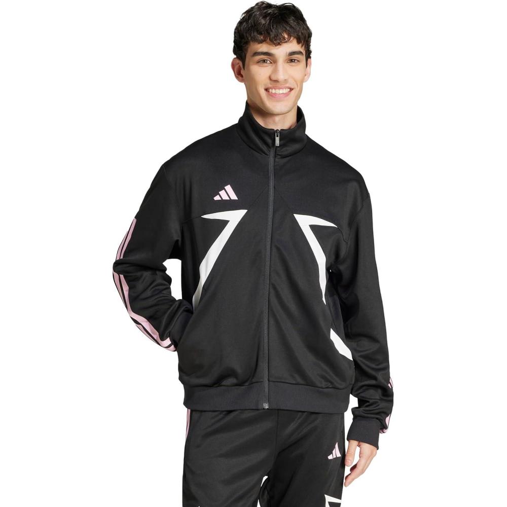 image:imageadidas mens House of Tiro Nations Pack Track TopBlackWhiteTrue Pink