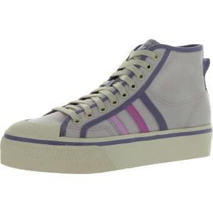 Adidas Originals Womens Nizza Platform Mid(Almost Pink/Pulse Lilac/Chalk White)