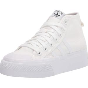 Adidas Originals Womens Nizza Platform Mid(White/White/White)