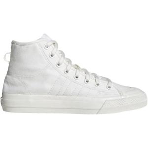 adidas Originals Men’s Nizza Hi RF Sneakers(Cloud White/Cloud White/Off White)