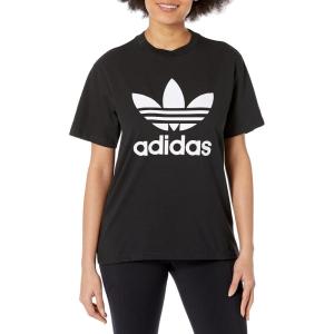 adidas Originals womens Trefoil T-Shirt(Black)