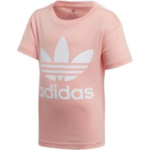 adidas Originals womens Trefoil T-Shirt(Glory Pink/White)