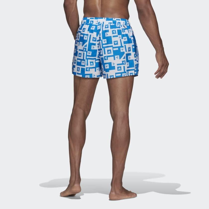 image:imageAdidas Mens Very Short Length Graphic Swim ShortsBlue RushWhite