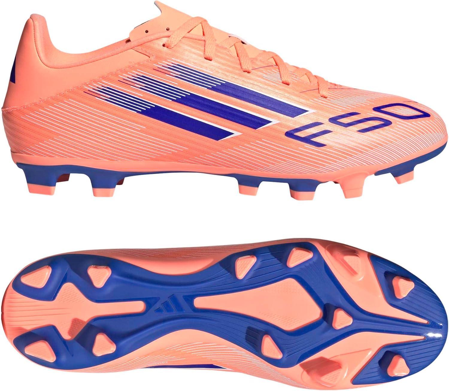 image:imageAdidas UnisexAdult F50 Club Firm GroundMulti GroundBeam OrangeLucid BlueWhite
