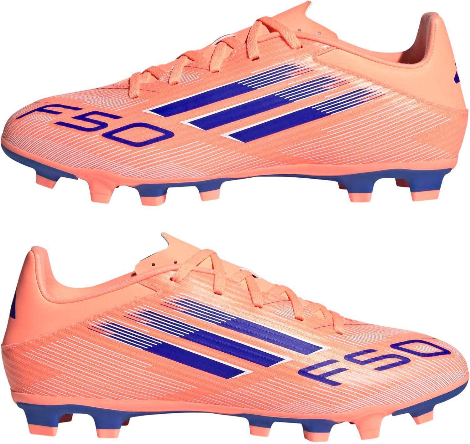 image:imageAdidas UnisexAdult F50 Club Firm GroundMulti GroundBeam OrangeLucid BlueWhite
