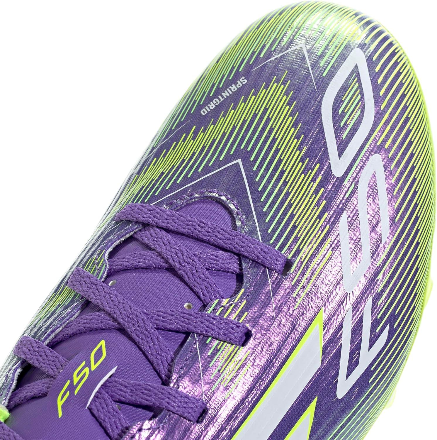 image:imageAdidas UnisexAdult F50 Club Firm GroundMulti GroundPurple RushWhiteLucid Lemon