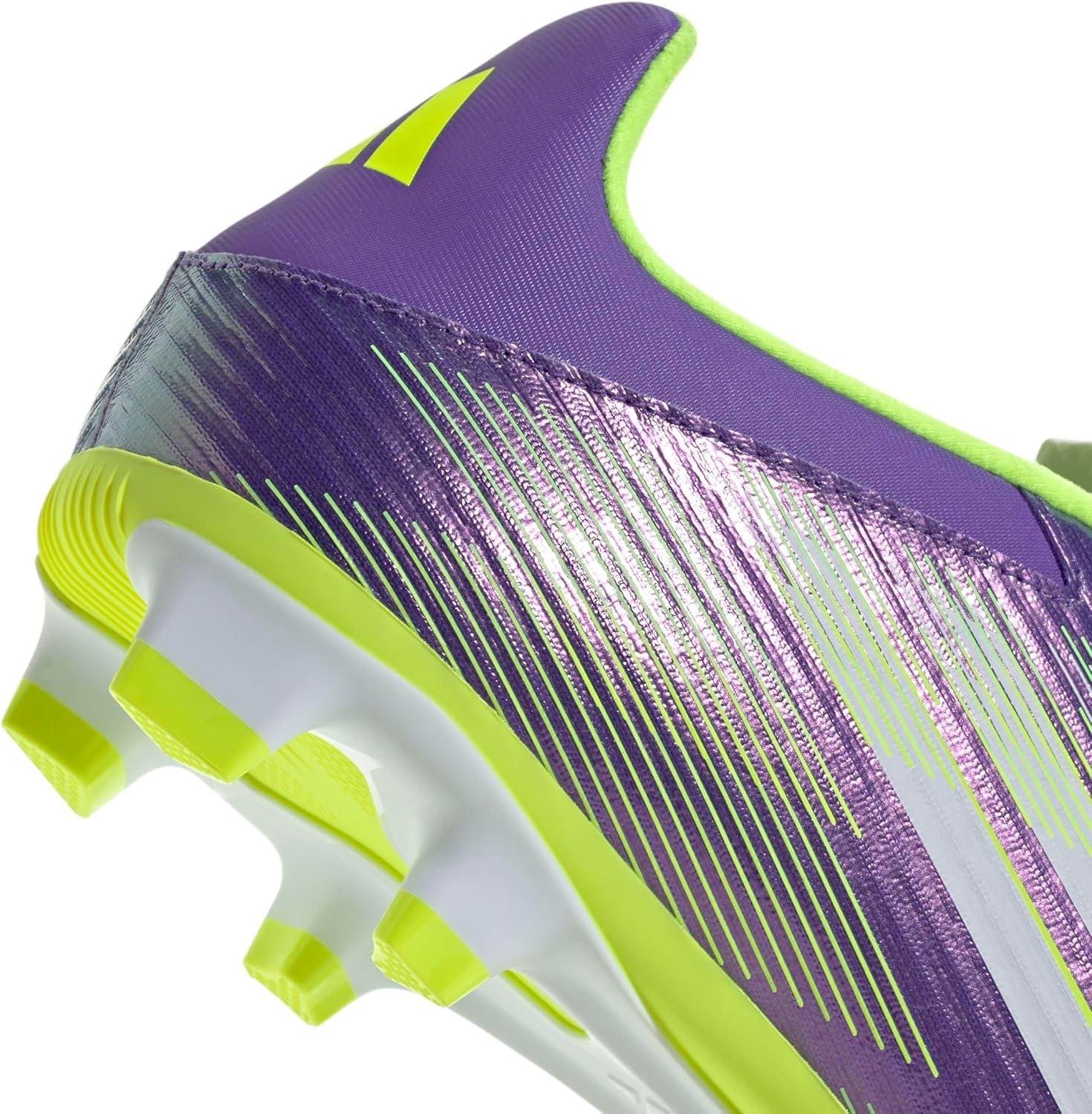 image:imageAdidas UnisexAdult F50 Club Firm GroundMulti GroundPurple RushWhiteLucid Lemon