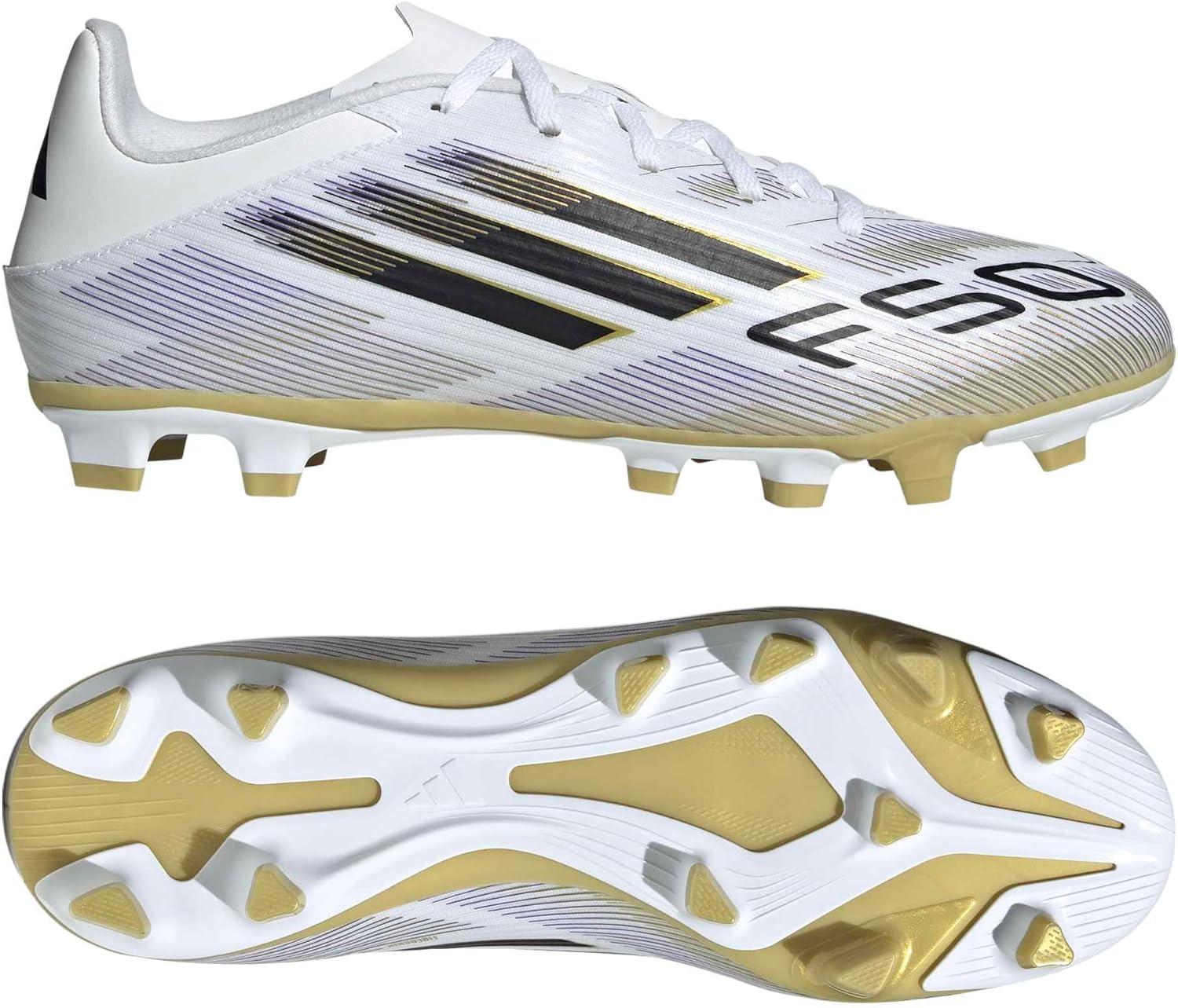 image:imageAdidas UnisexAdult F50 Club Firm GroundMulti GroundWhiteBlackGold Metallic