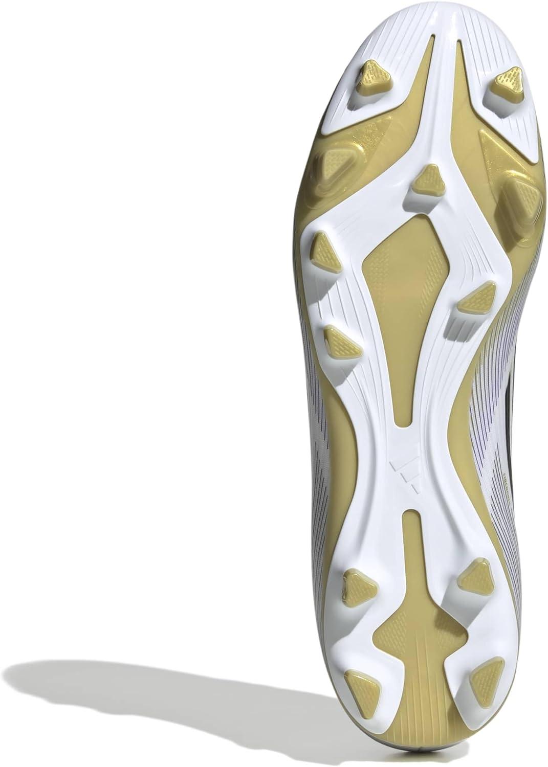 image:imageAdidas UnisexAdult F50 Club Firm GroundMulti GroundWhiteBlackGold Metallic