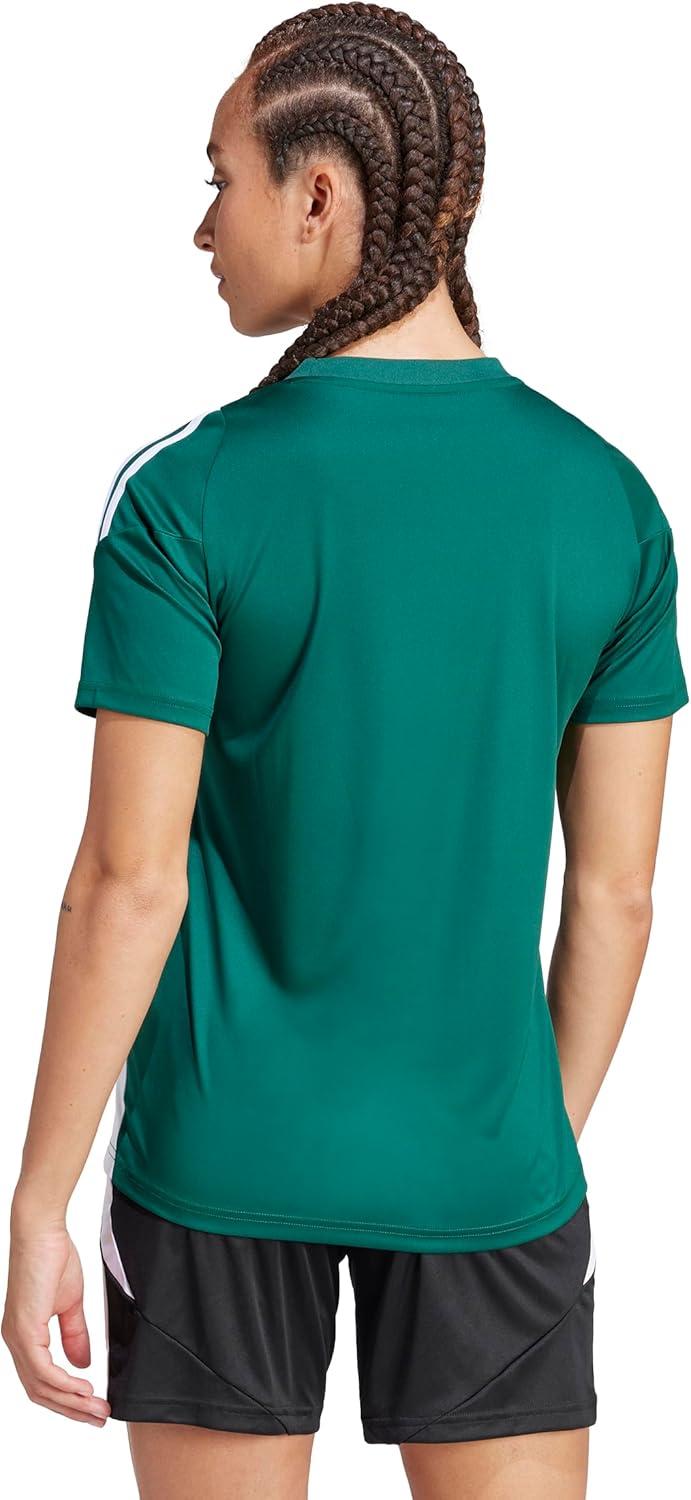 image:imageAdidas Womens Tiro 24 JerseyDark GreenWhite