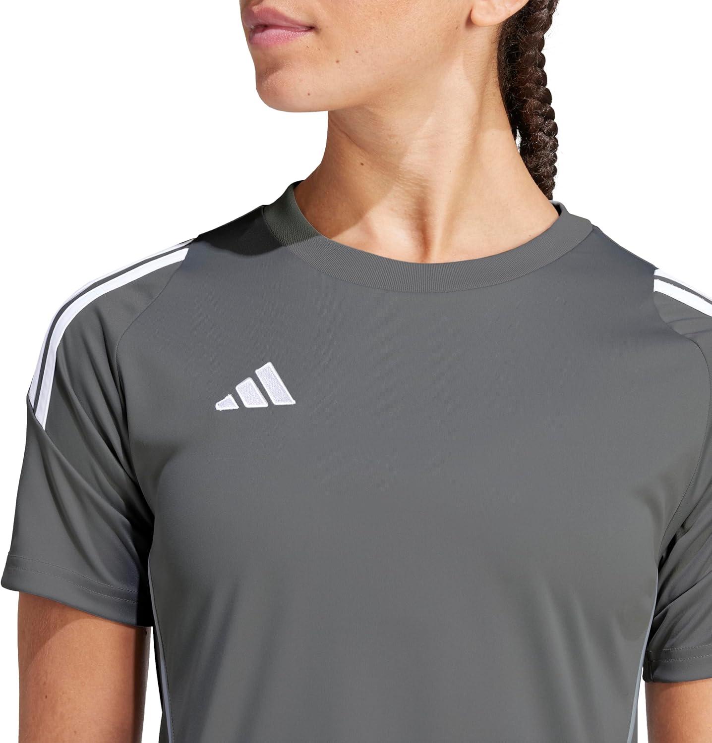image:imageAdidas Womens Tiro 24 JerseyTeam Mid GreyWhite