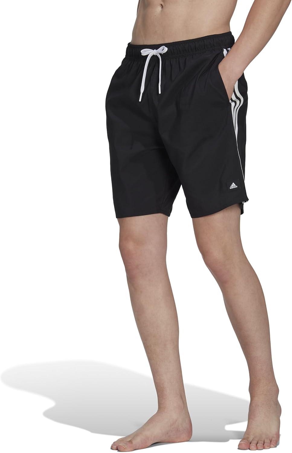 image:imageadidas 3Stripes Classics 19 Swim ShortsBlackWhite