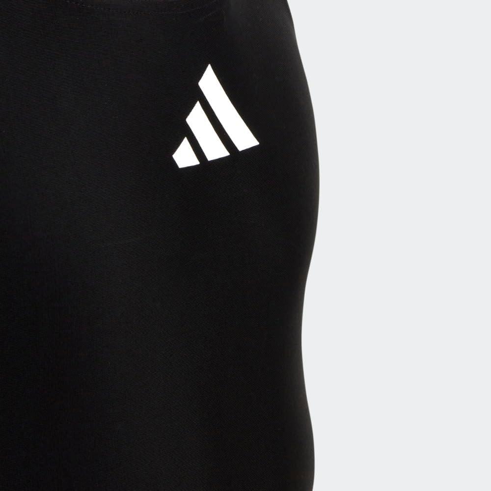image:imageadidas Girls Solid Small Logo SwimsuitBlackWhite