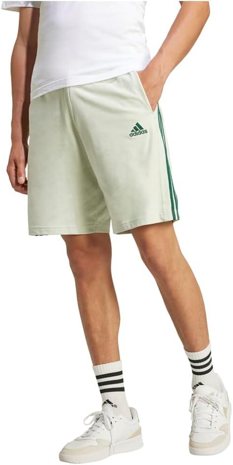 image:imageadidas Mens Essentials 3Stripe ShortsLinen Green
