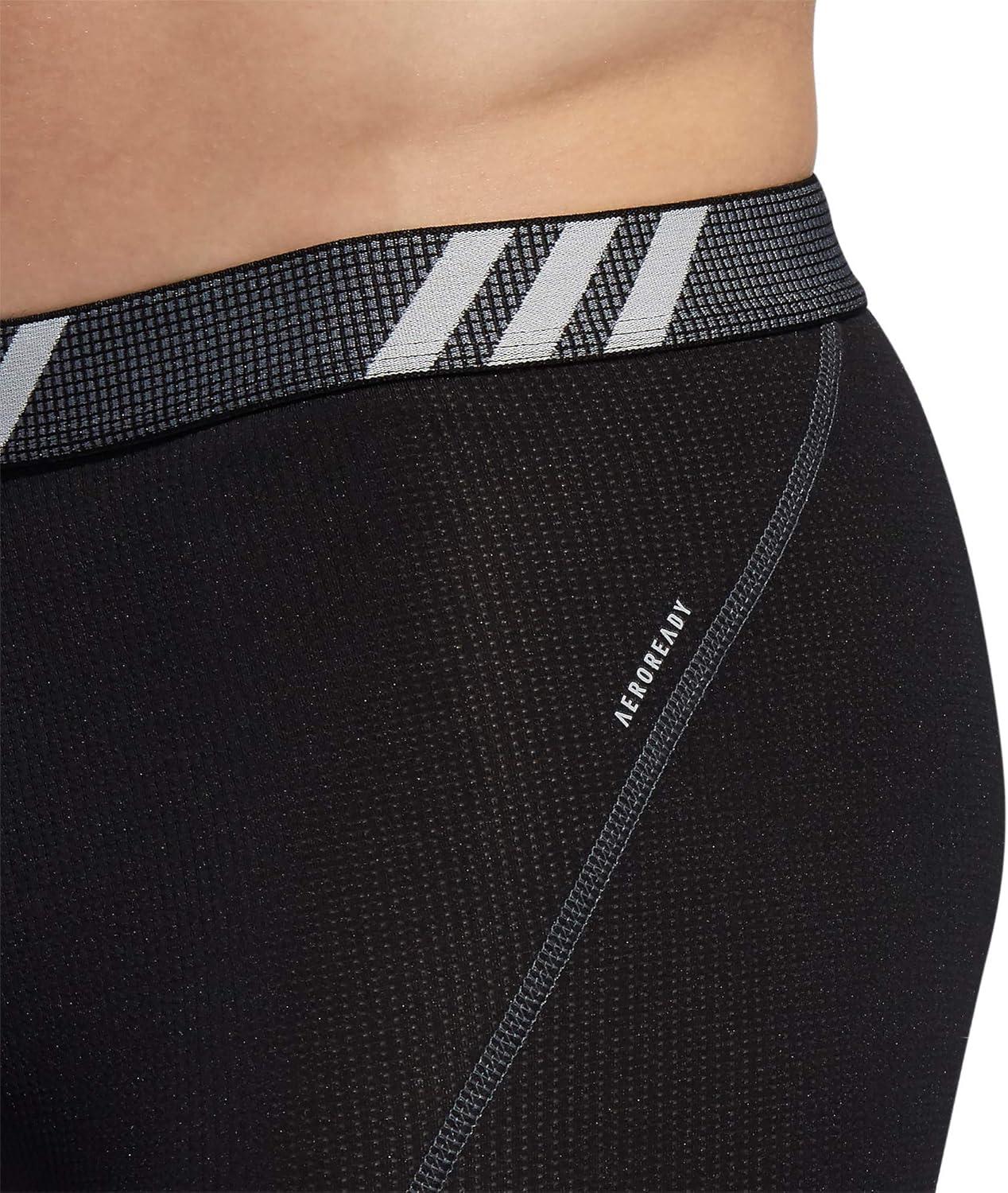 image:imageadidas Mens Sport Performance Mesh Boxer Brief Underwear 3Pack DISCONTINUEDBlackOnix GreyBlack