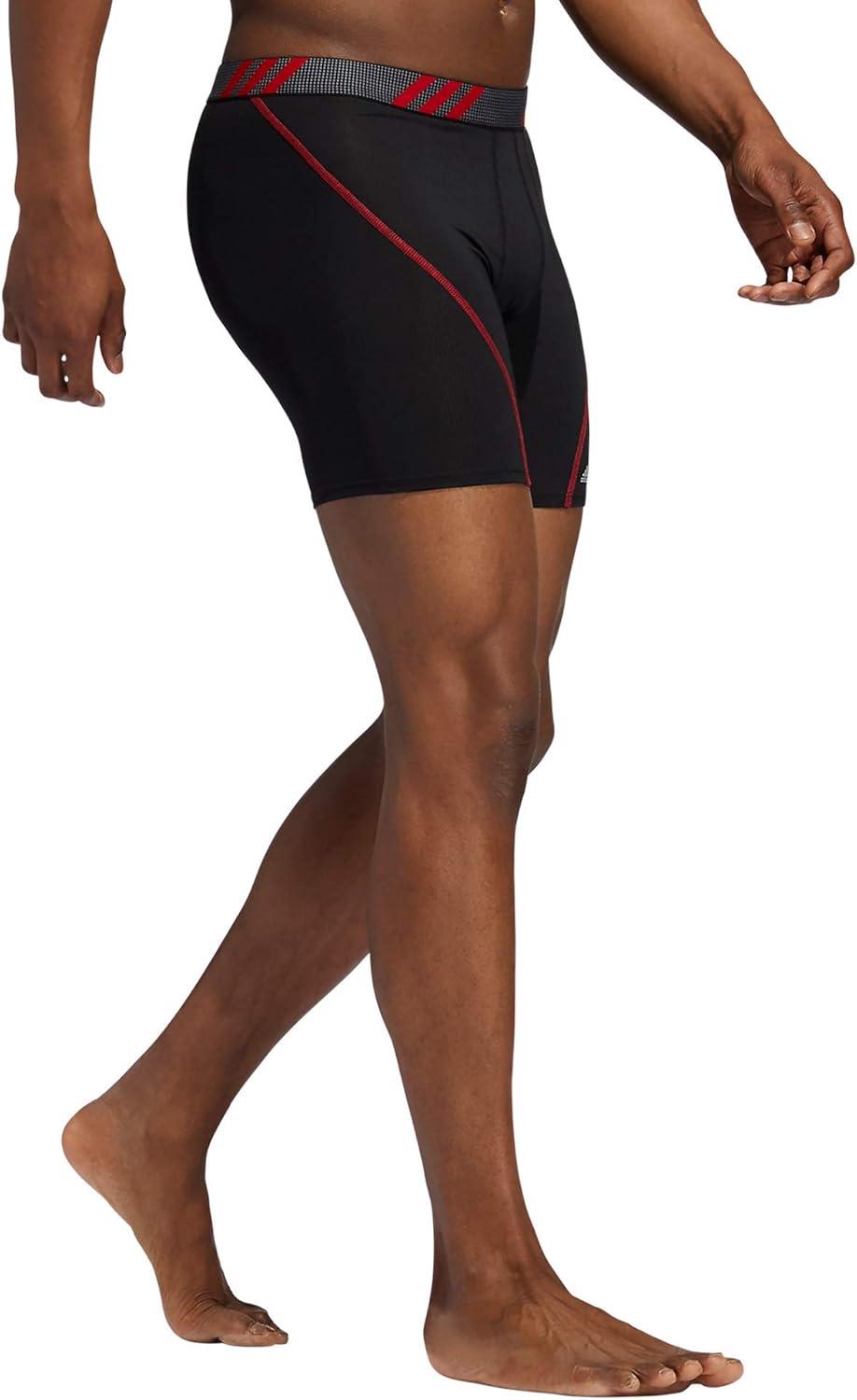 image:imageadidas Mens Sport Performance Mesh Boxer Brief Underwear 3Pack DISCONTINUEDBlackScarlet RedOnix Grey