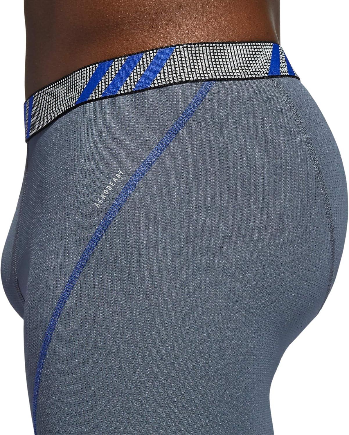 image:imageadidas Mens Sport Performance Mesh Boxer Brief Underwear 3Pack DISCONTINUEDOnix GreyBold BlueGrey