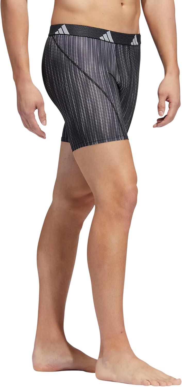 image:imageadidas Mens Sport Performance Mesh Boxer Brief Underwear 3Pack DISCONTINUEDPerformance Wave BlackBlackBlack