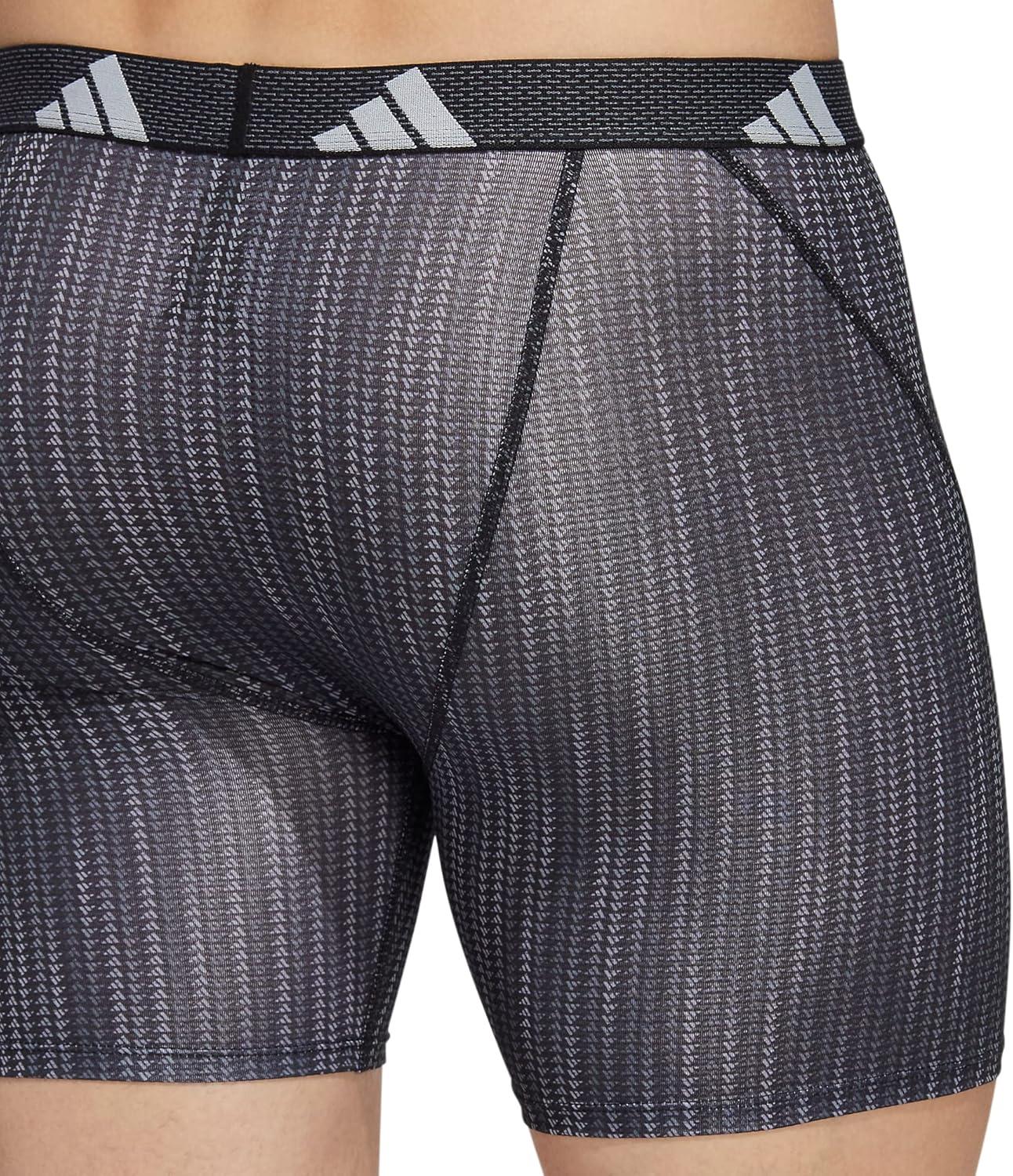 image:imageadidas Mens Sport Performance Mesh Boxer Brief Underwear 3Pack DISCONTINUEDPerformance Wave BlackBlackBlack