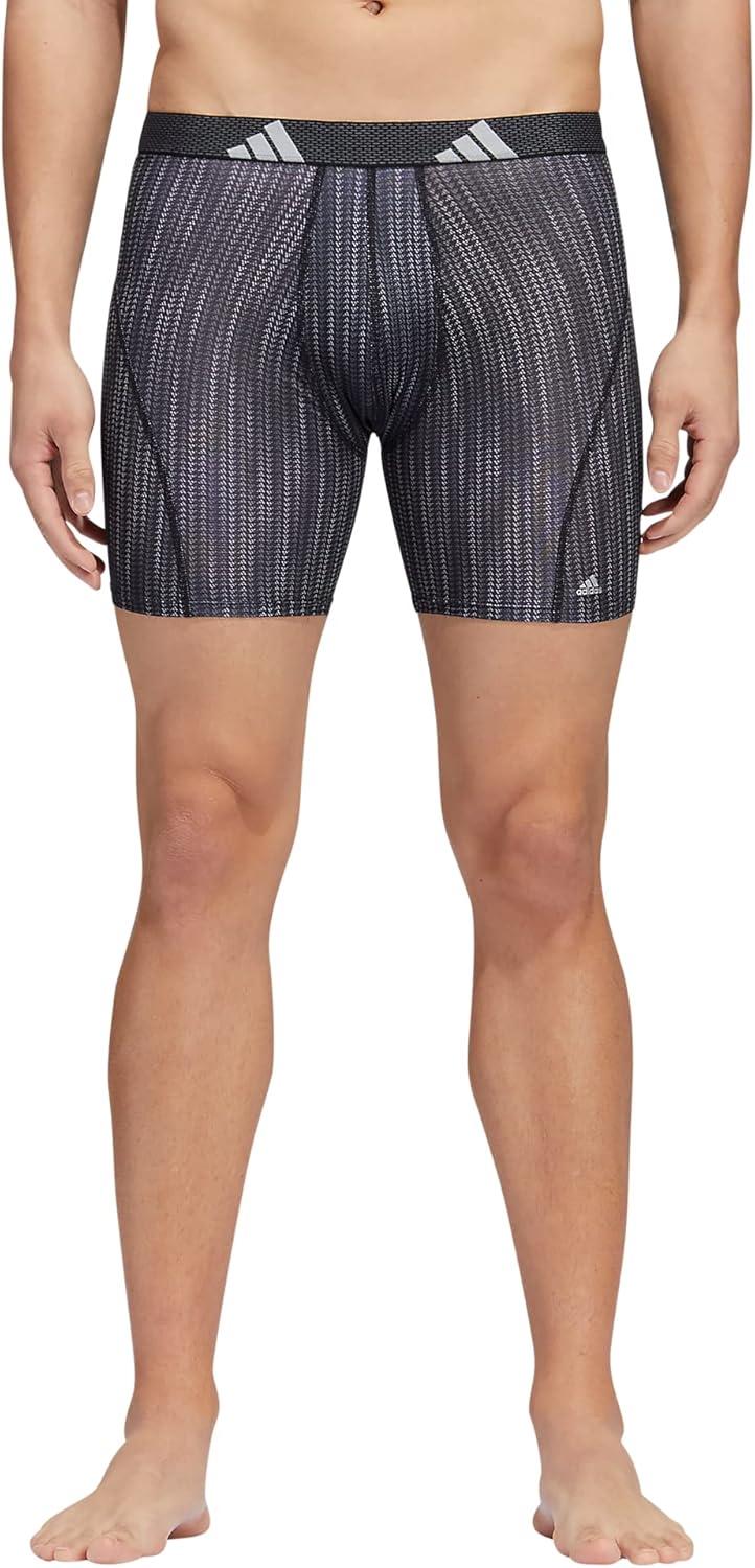 image:imageadidas Mens Sport Performance Mesh Boxer Brief Underwear 3Pack DISCONTINUEDPerformance Wave BlackBlackBlack