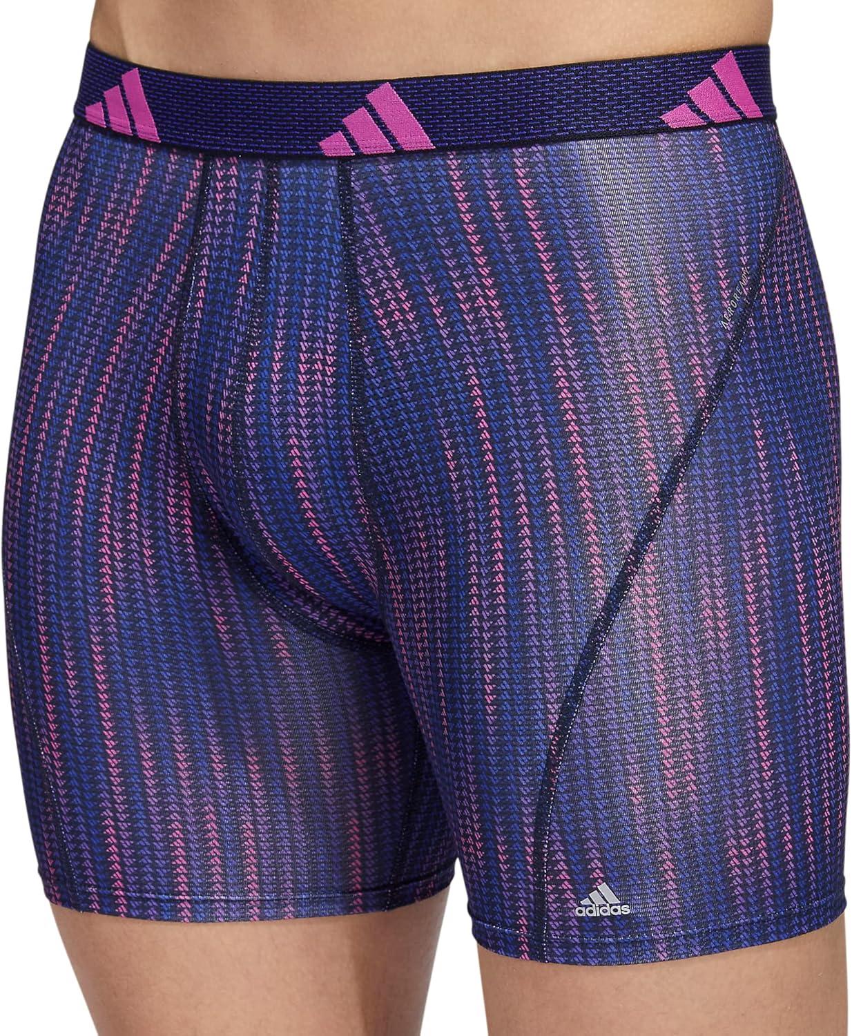 image:imageadidas Mens Sport Performance Mesh Boxer Brief Underwear 3Pack DISCONTINUEDPerformance Wave Lucid Bluelucid FuchsiaLegend Ink BlueLucid Blue